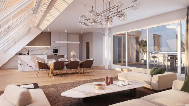 Der Balkonkönig: Außergewöhnliche 3-Zimmer-Wohnung mit 17m²-XXL-Balkon || Sandleitengasse 68