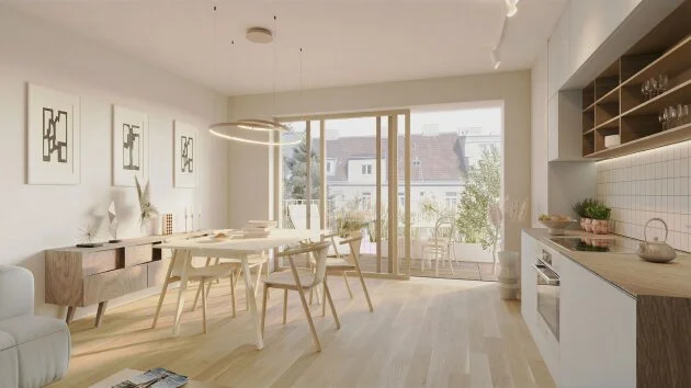 StadtGrün Zuhause: 2-Zimmer-Wohnung mit Freifläche und Vermietungsoption // MG11