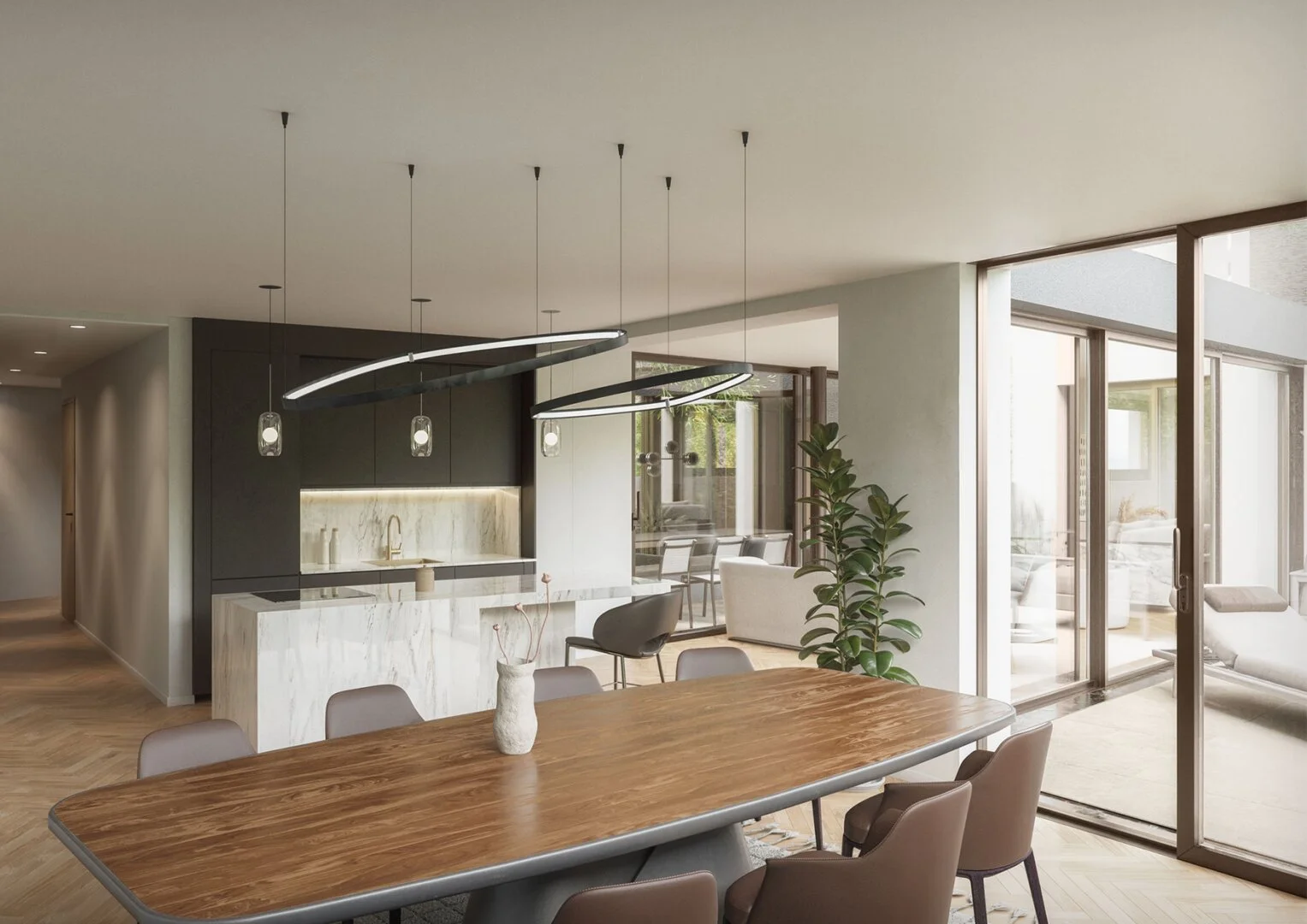 160 m² Neubau mit eigener Sauna, Terrasse und privatem Innenhof in Döbling