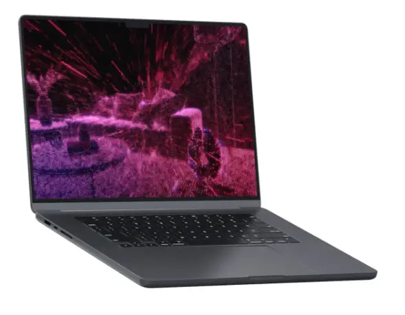 3D- und Virtual-Reality Walkthrough einer Immobilie auf dem Laptop