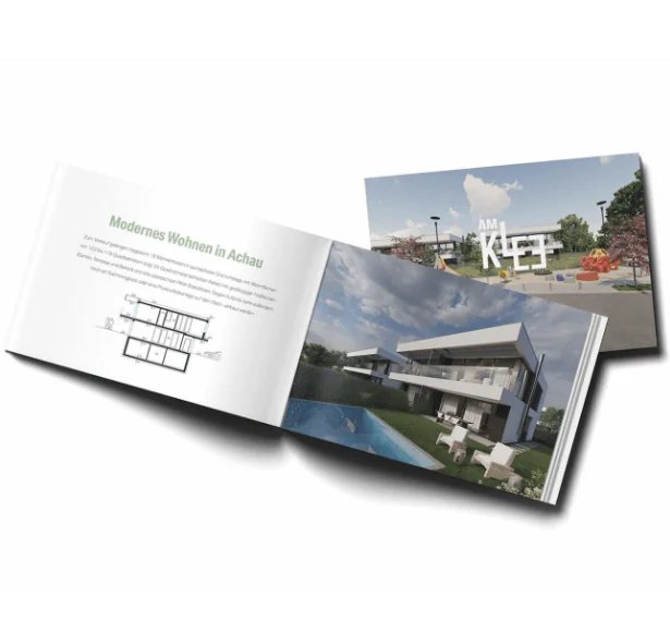 Hochwertiges Print-Layout für Immobilienprojekt